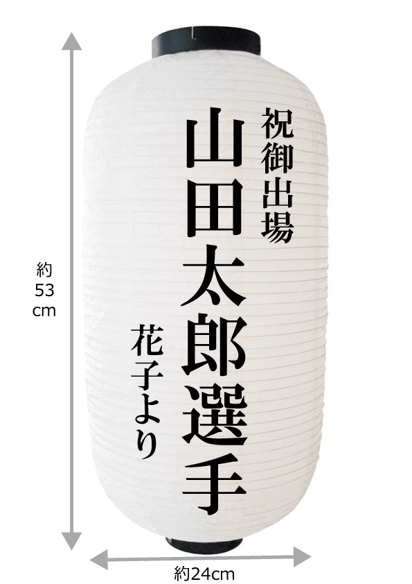 第77回全日本フェンシング選手権大会　名入れ提灯